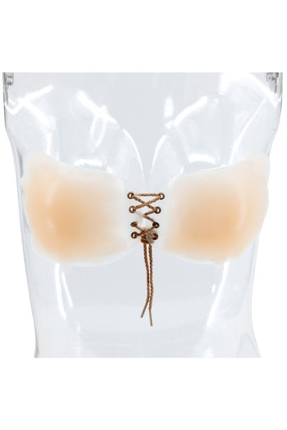 Silicone Tie Up Bra, side view