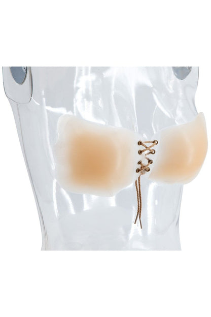 Silicone Tie Up Bra, back view