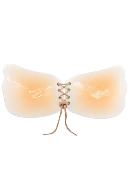 Silicone Tie Up Bra, styled view