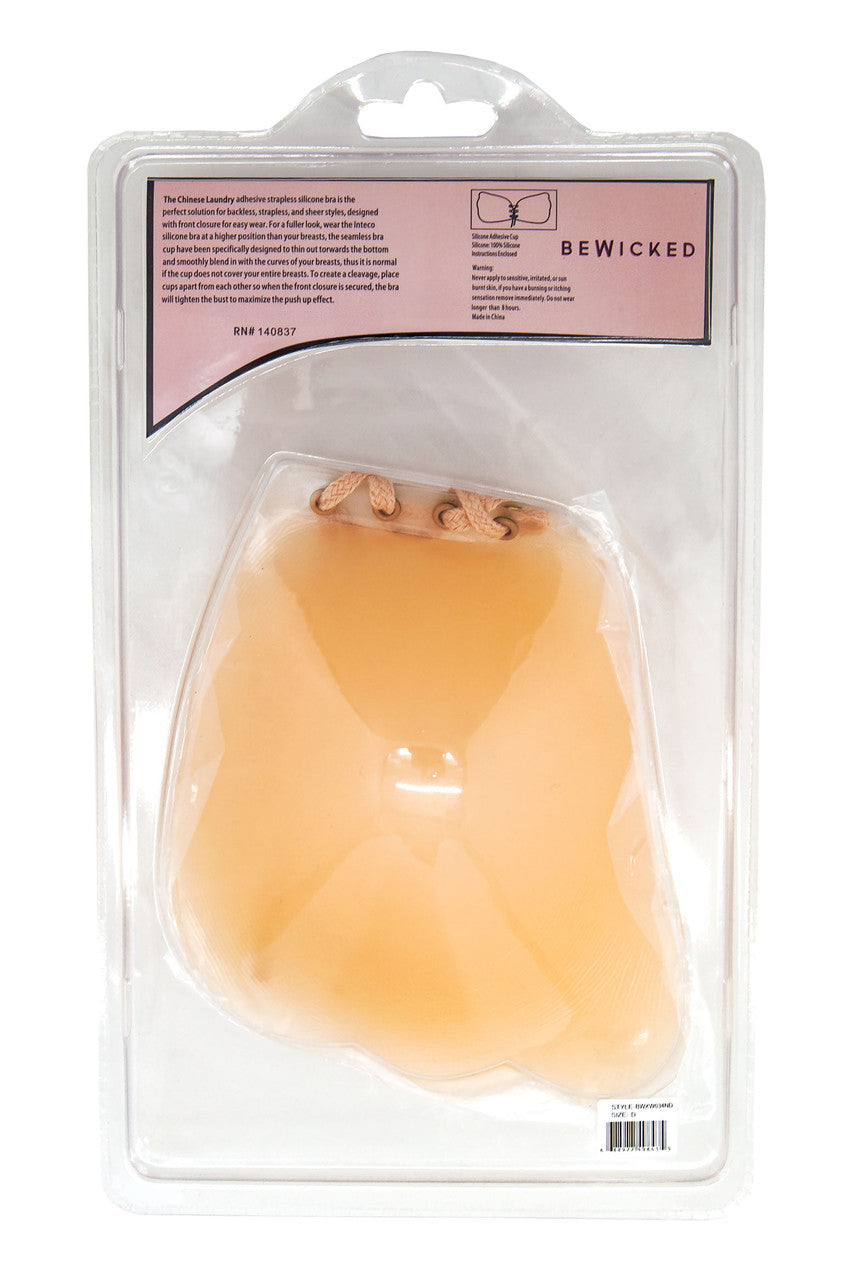 Silicone Tie Up Bra, front view