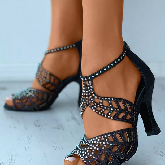 Open Toe Block Heels Sandals - product photo 1
