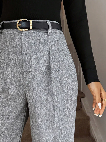 Wide-Leg Pants - Grey - View 4