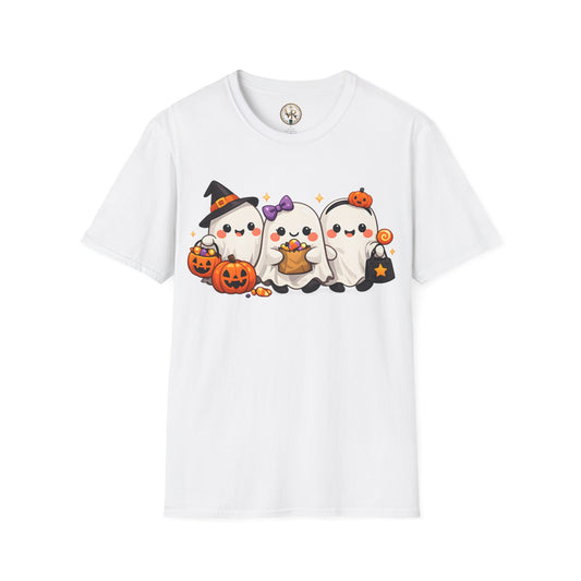 Halloween Ghost Trio Tee - White - product view 1 - White