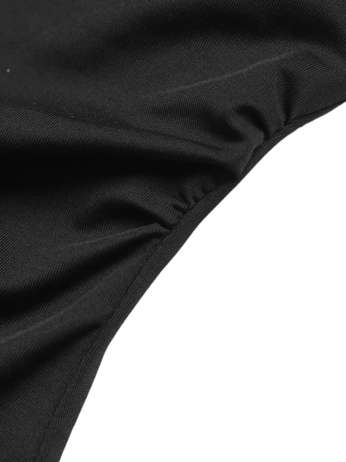 Lace Sleeve Slim-Fit Bodysuit - Black - View 8