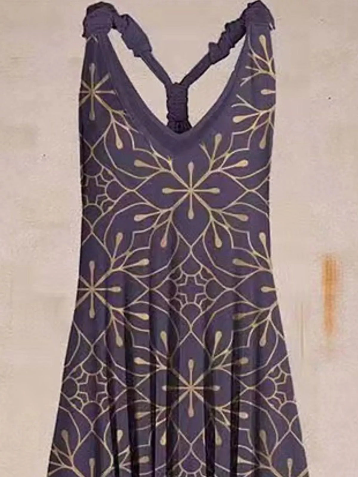 Full Size Printed V-Neck Sleeveless Jumpsuit Plus Size - 12- - View 50