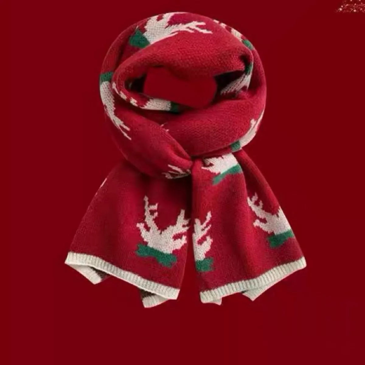 Christmas Knitted Scarf - Style C - View 3