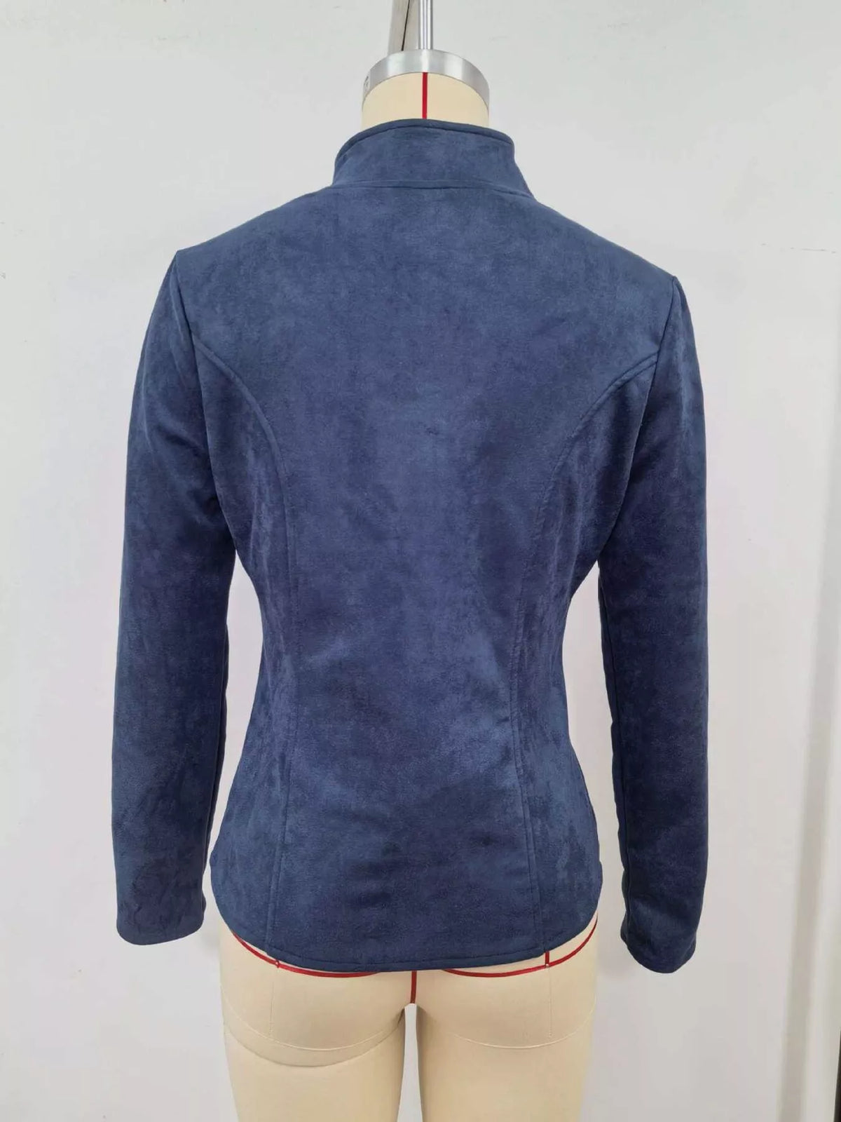 Slim-Fit Zip-Up Jacket - Navy - View 3