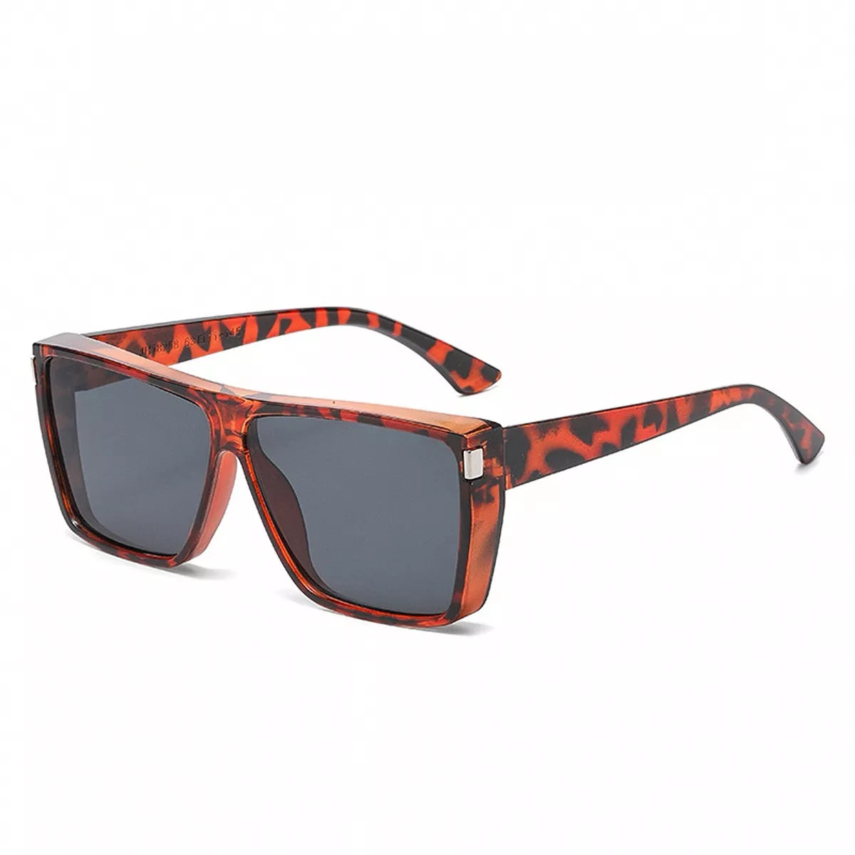 Oversized Square Sunglasses - Orange - View 7