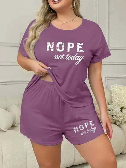 Summer Fashion Letter Print Loungewear Set