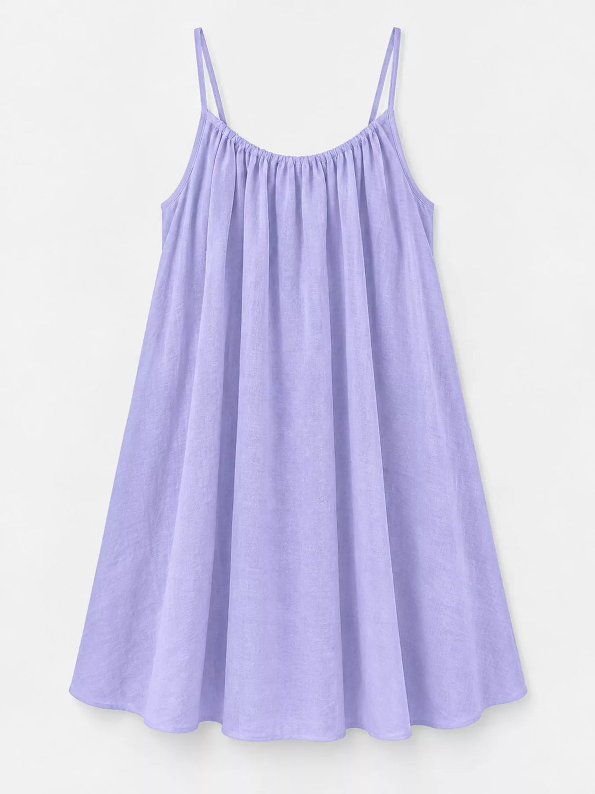 Full Size Backless Spaghetti Strap A-Line Mini Dress Plus Size - Lavender-Style C - View 94
