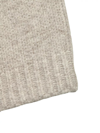 Open Front Dropped Shoulder Cardigan - Beige - View 8
