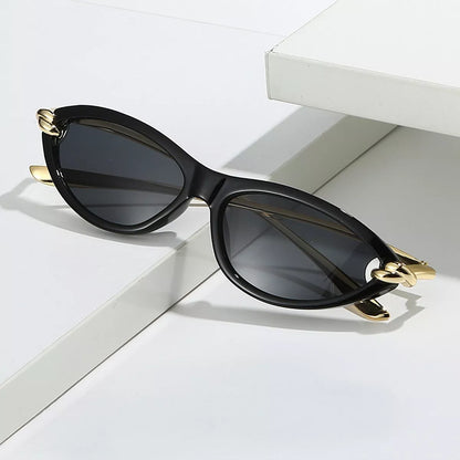 Cat-Eye Sunglasses - Black - View 3