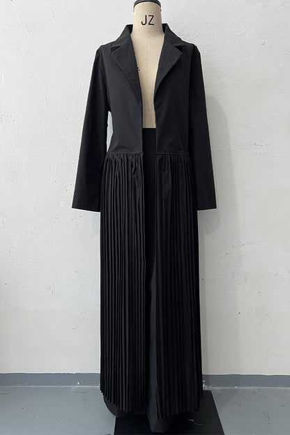 Minimalist temperament pressure compromise long windbreaker pants two-piece set
