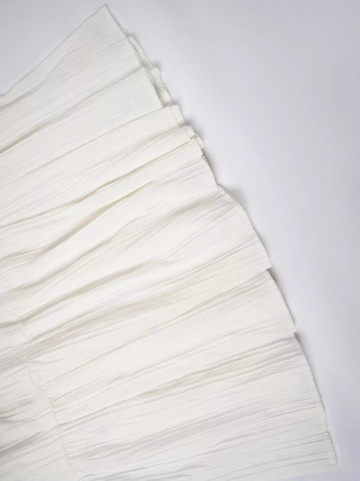 Flowy Tiered Maxi Skirt - White - View 6