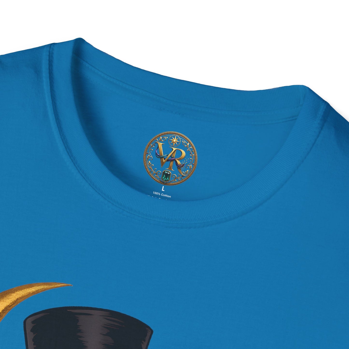 Skeleton Couple Halloween Tee - Tropical Blue - product view 3 - Tropical Blue