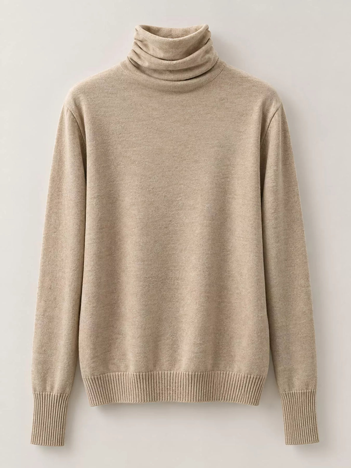 Full Size Slim-Fit Turtleneck Knit Top Plus Size - Camel - View 22