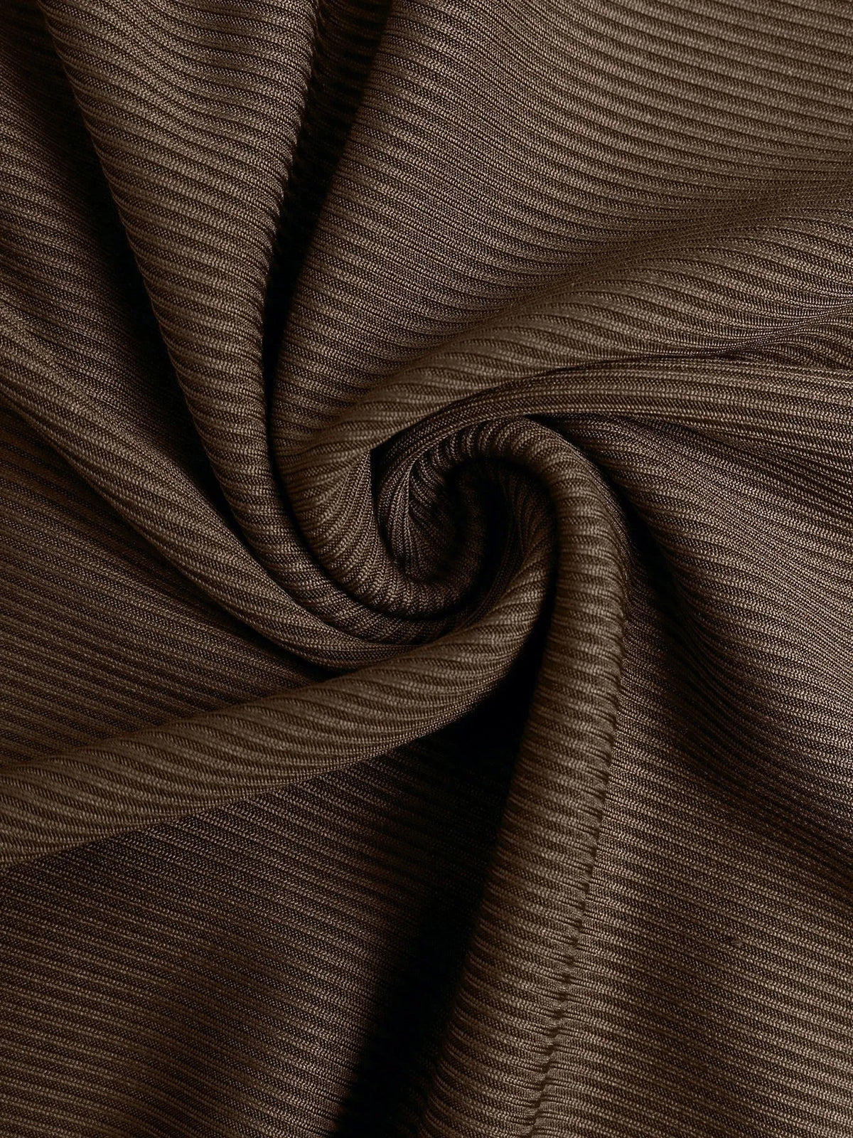 Off-Shoulder Long Sleeve Bodycon Maxi Dress - Coffee Brown - View 9