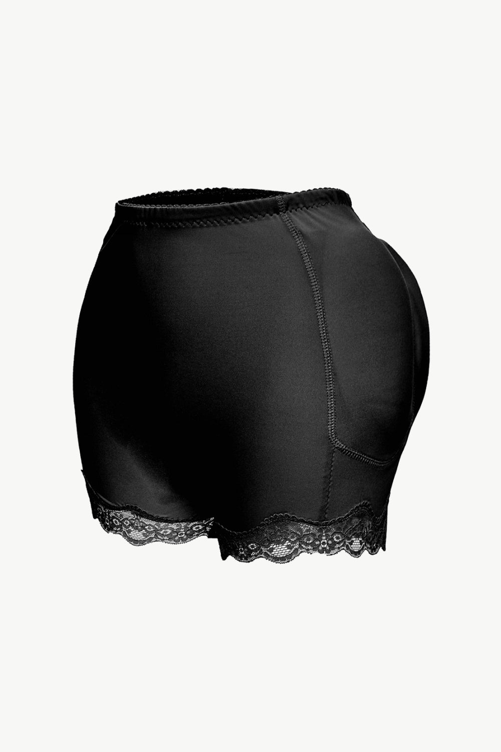 Full Size Lace Trim Shaping Shorts - Black - View 5