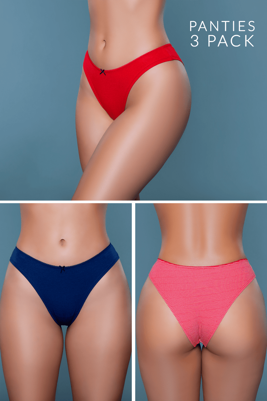 Talia Brief 3 Pack, front view