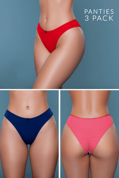 Talia Brief 3 Pack, front view