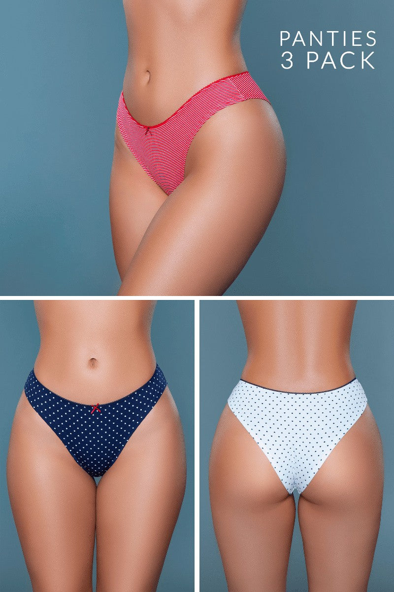 Talia Brief 3 Pack, front view