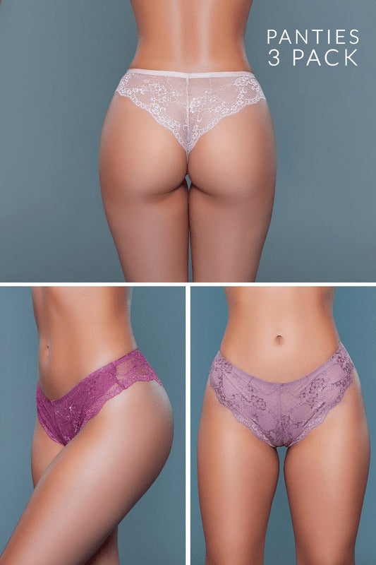 Hadlee Tanga 3 Pack, front view