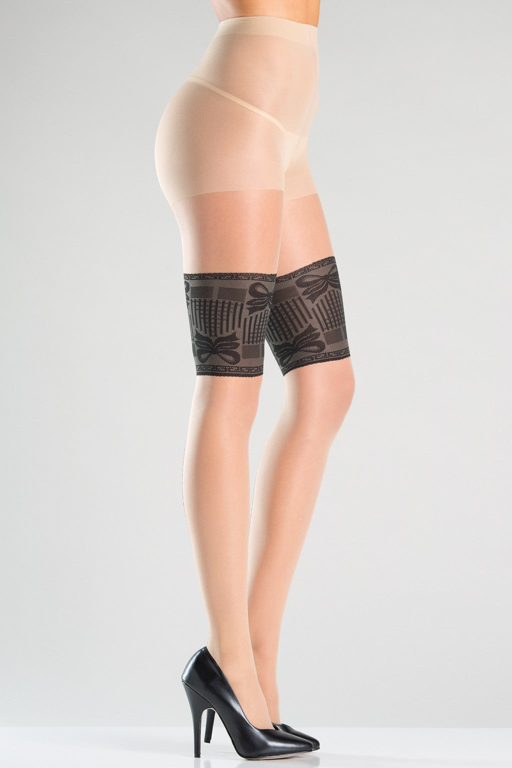 Bow Bands Pantyhose, front view