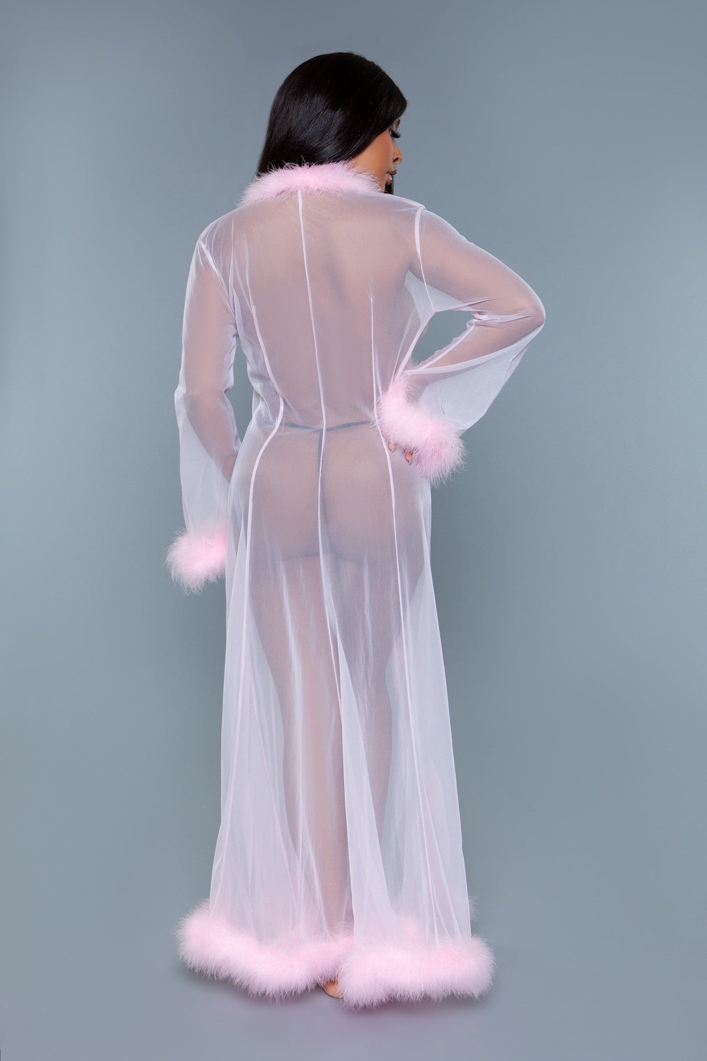Marabou Robe, back view
