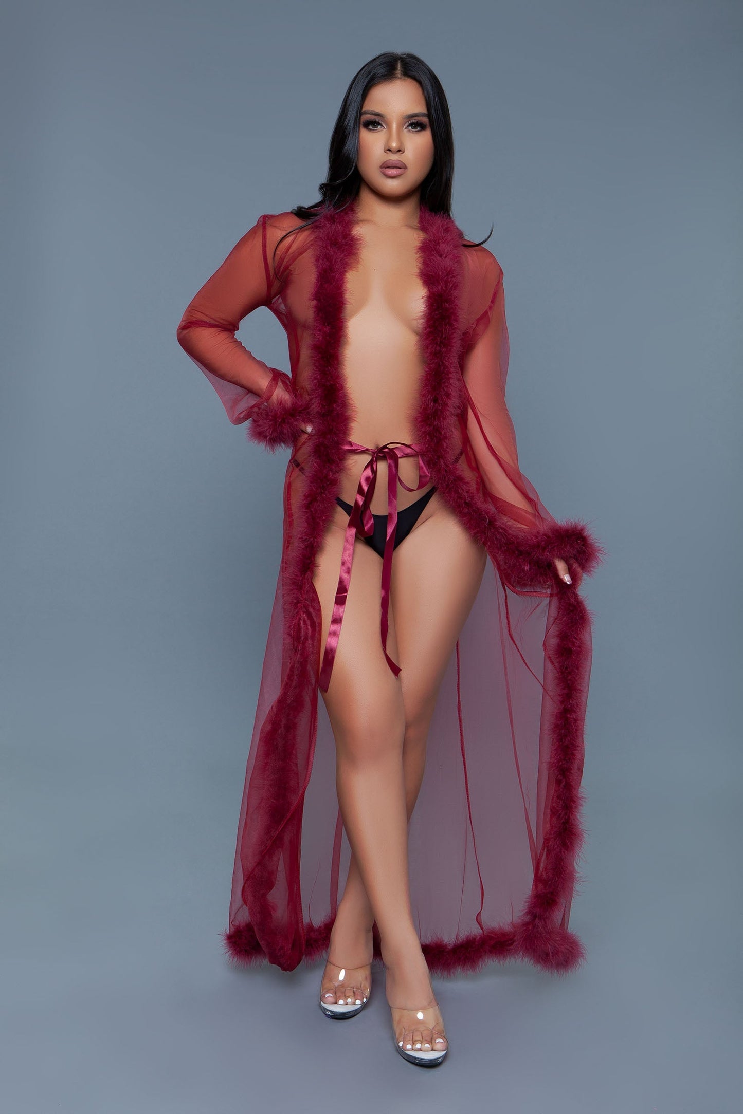 Marabou Robe, side view