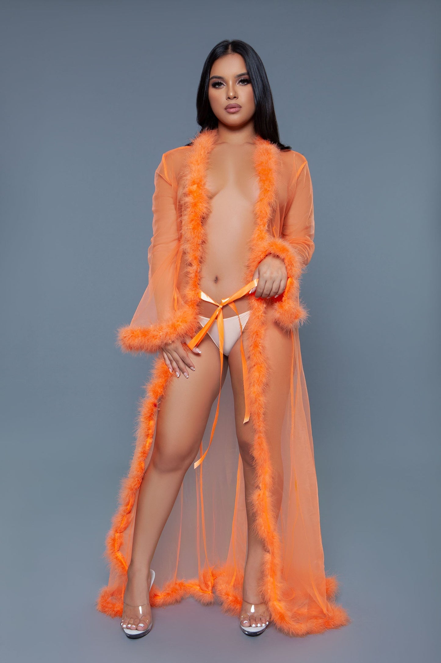 Marabou Robe, side view