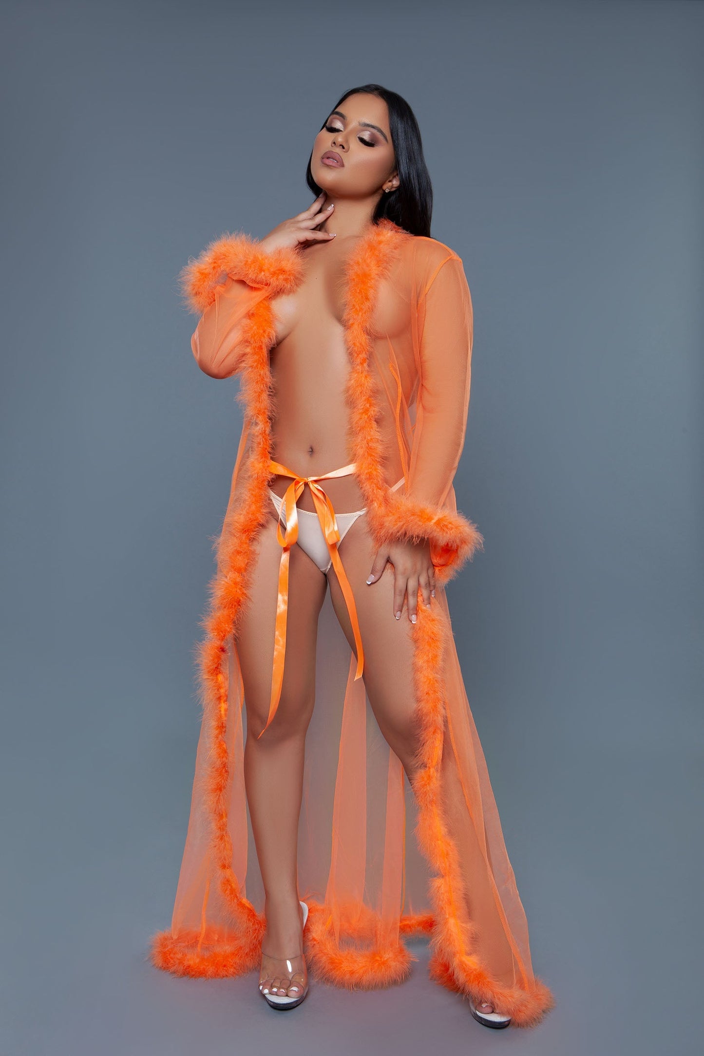 Marabou Robe, back view