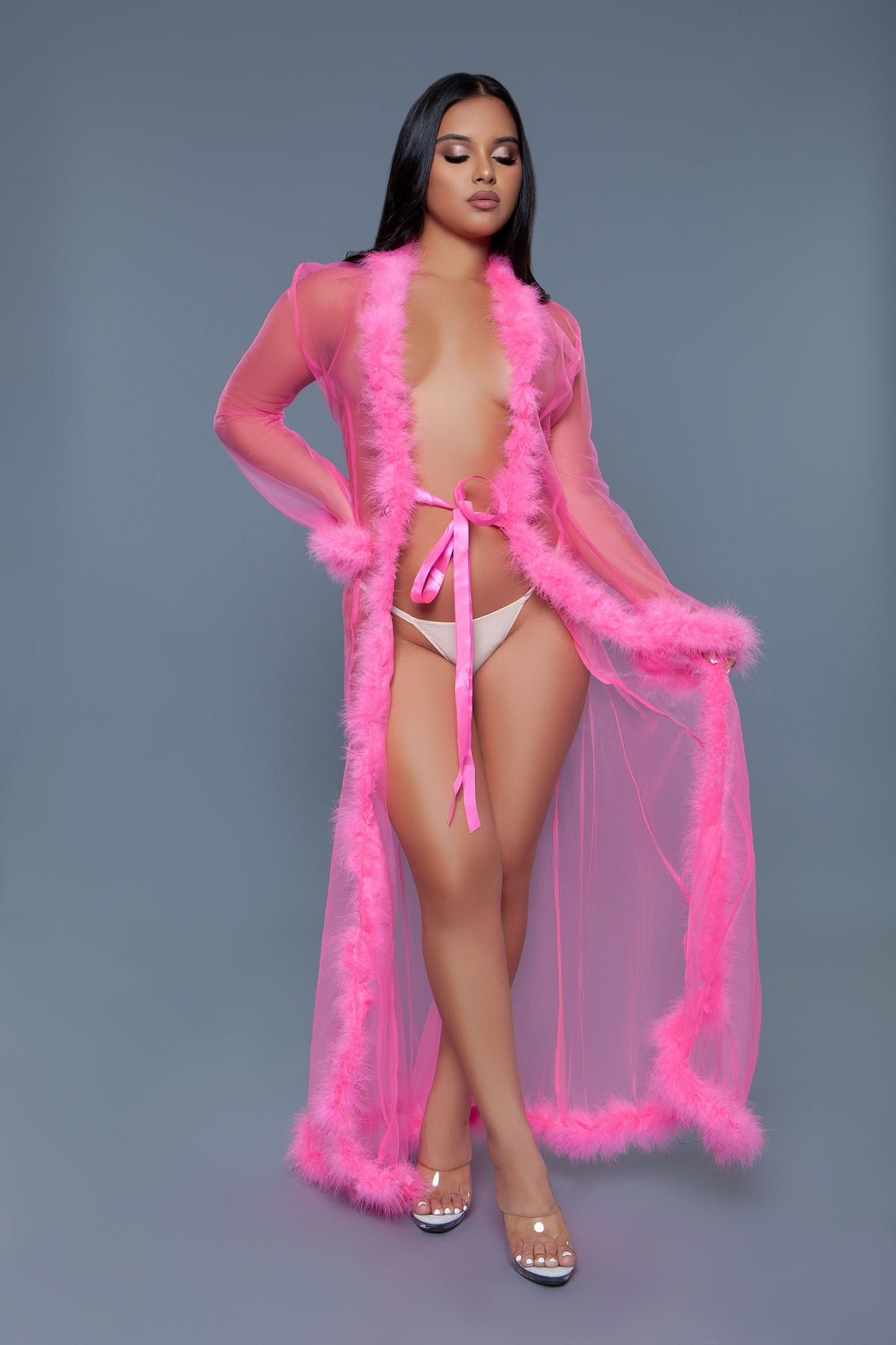 Marabou Robe, styled view