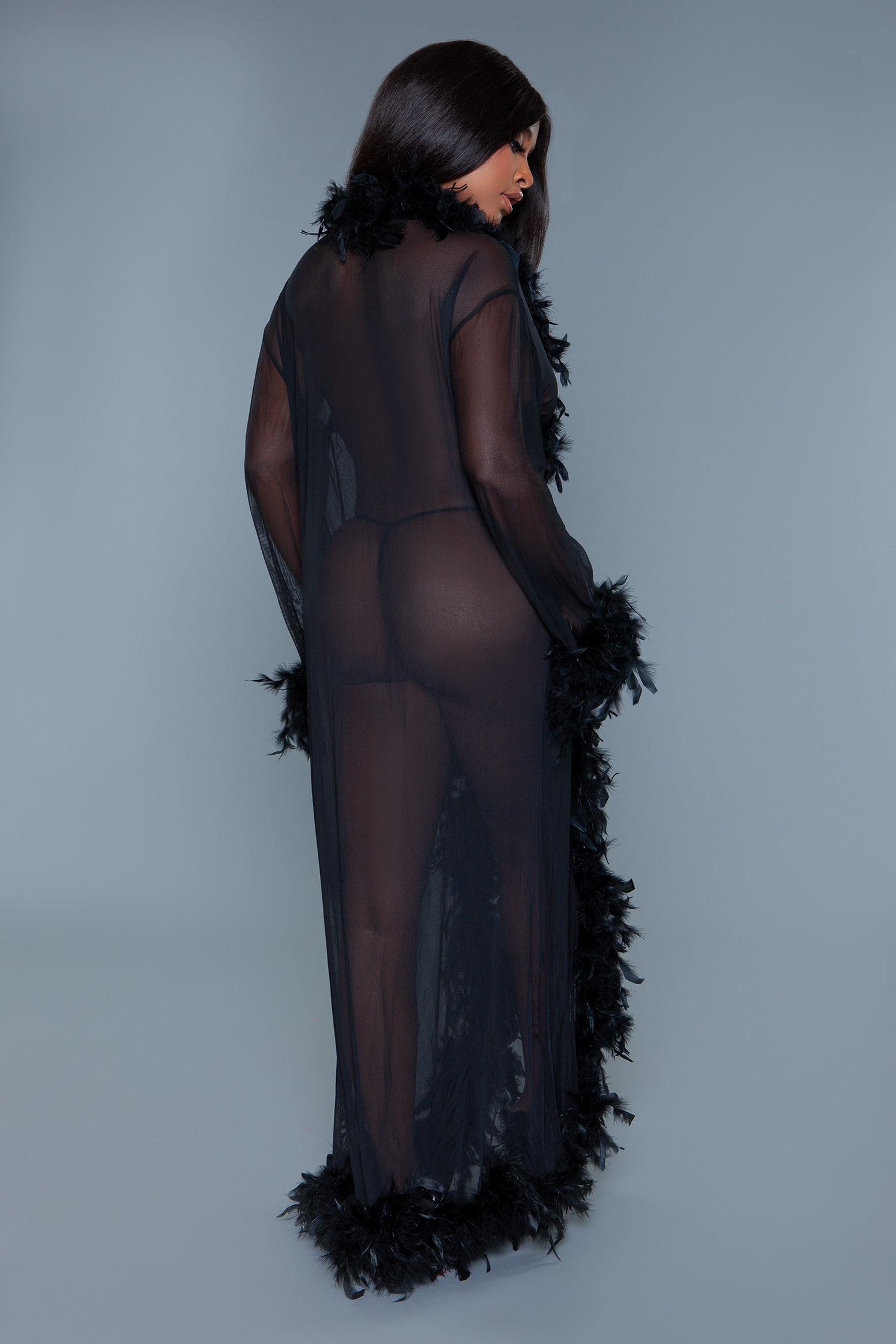 Glamour Robe - Black - View 4
