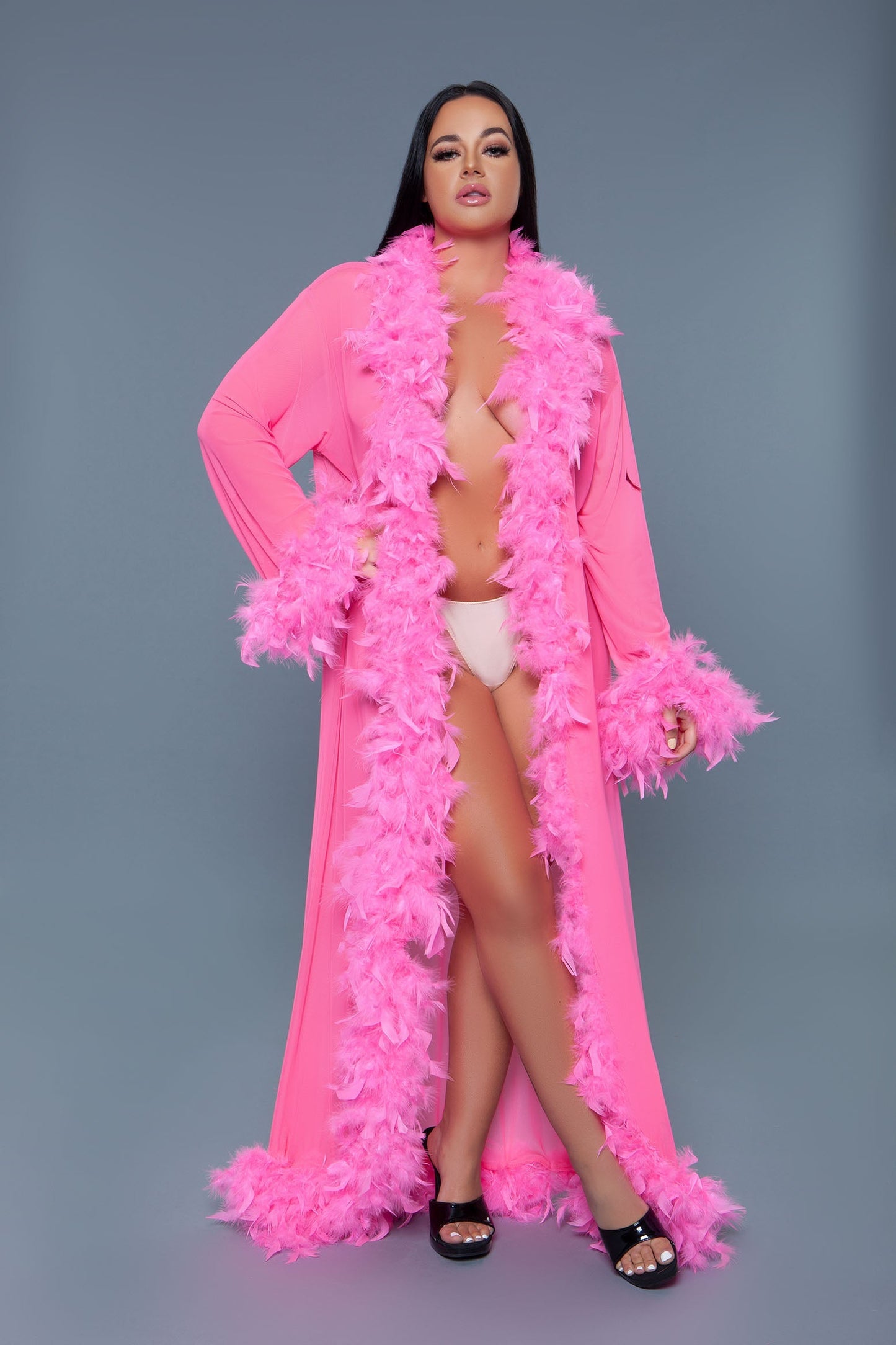 Glamour Robe - Hot Pink - View 4
