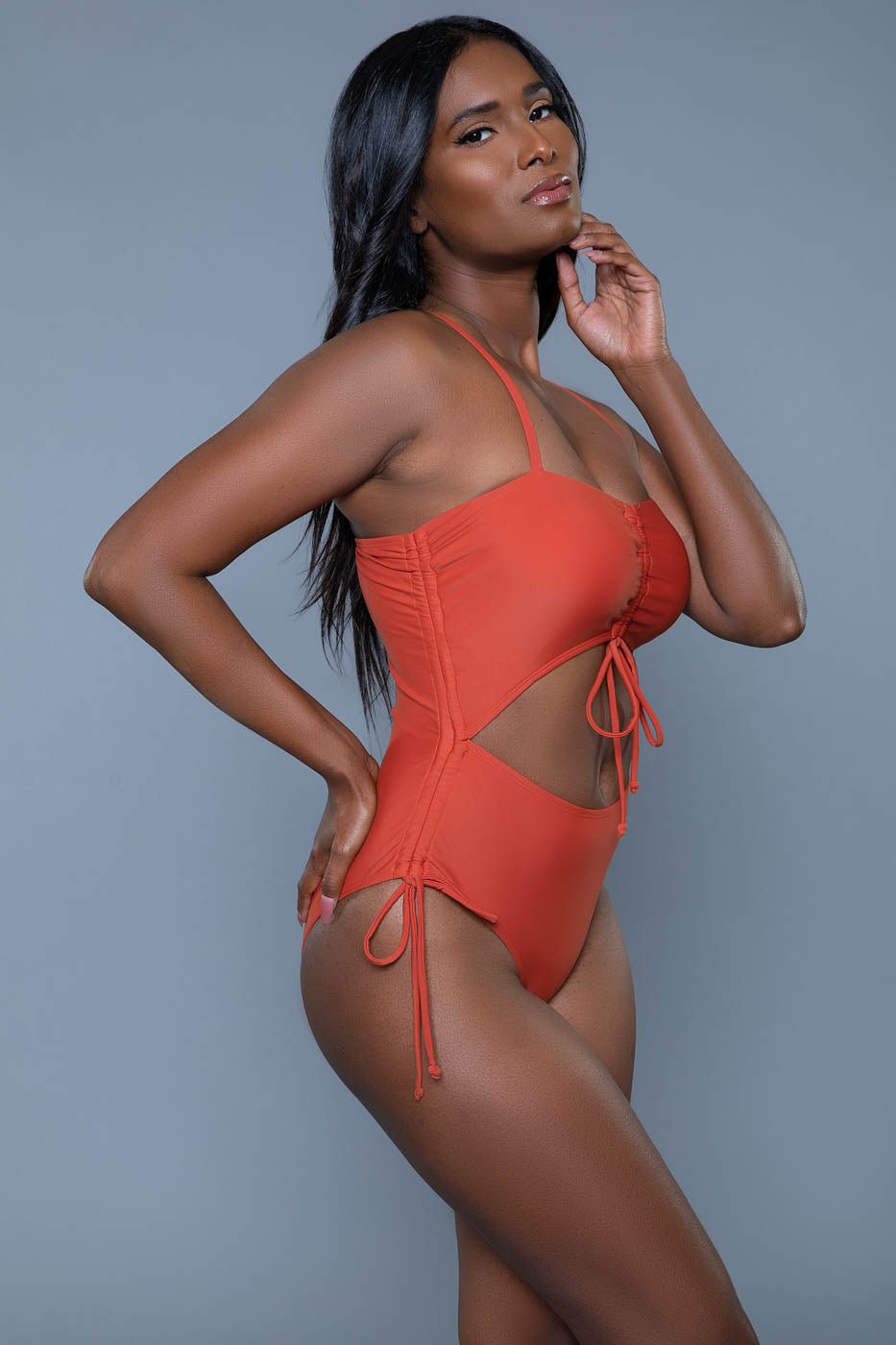 Paisley Swimsuit, full length view