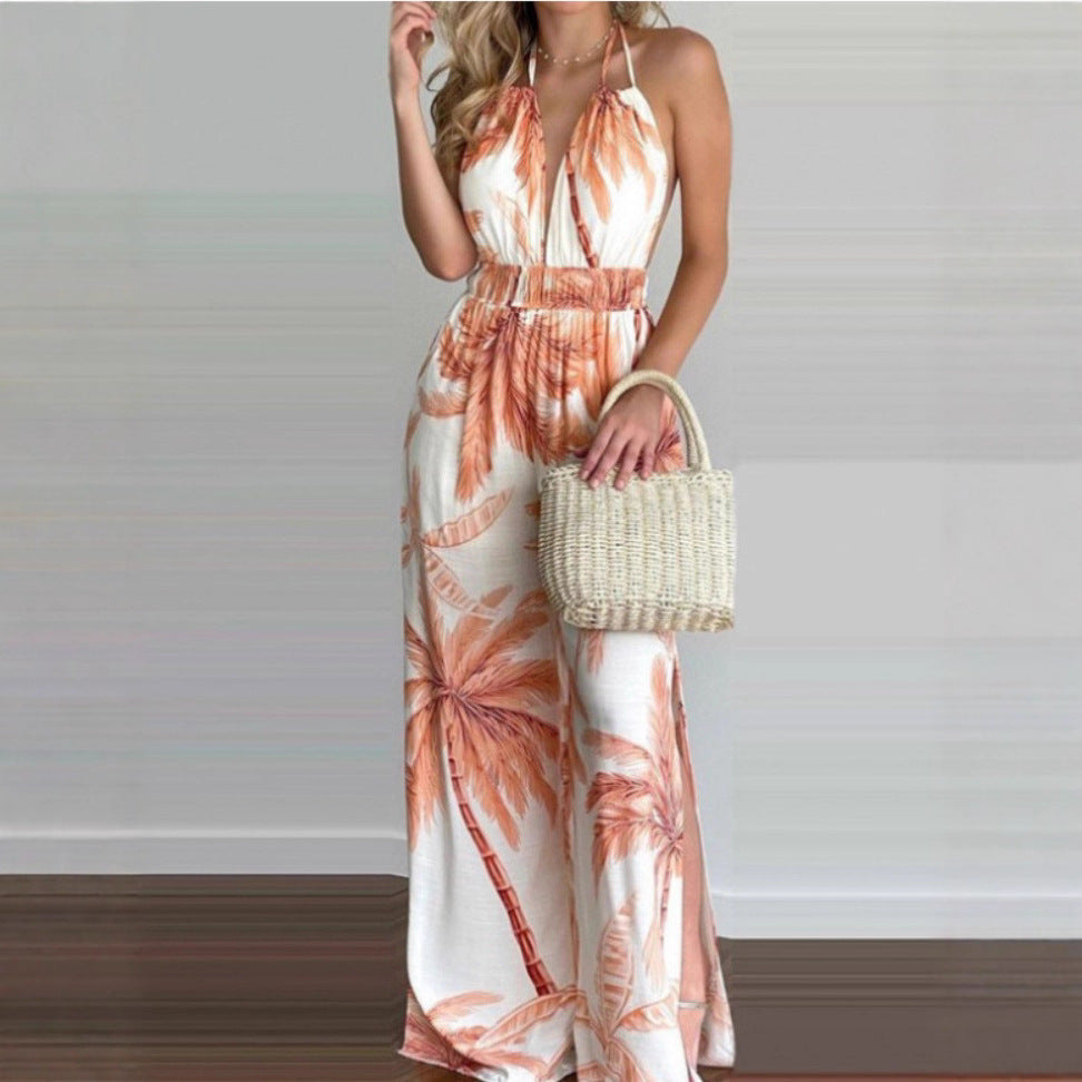 Digital Print Colorful Long Sleeve One-Piece Dress
