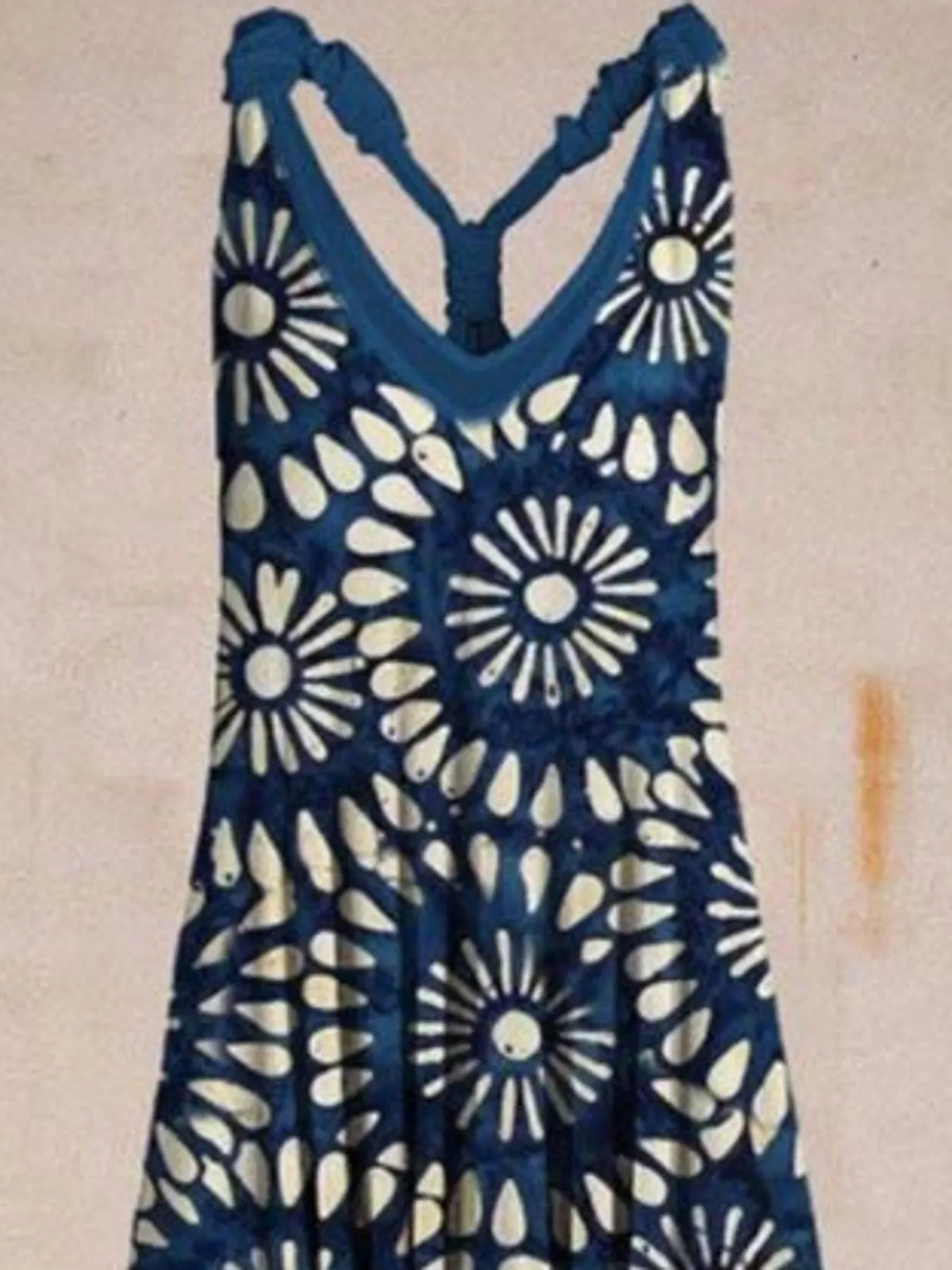 Full Size Printed V-Neck Sleeveless Jumpsuit Plus Size - 19-- - View 36
