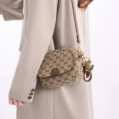 Adjustable Strap Crossbody Bag - Taupe - View 3