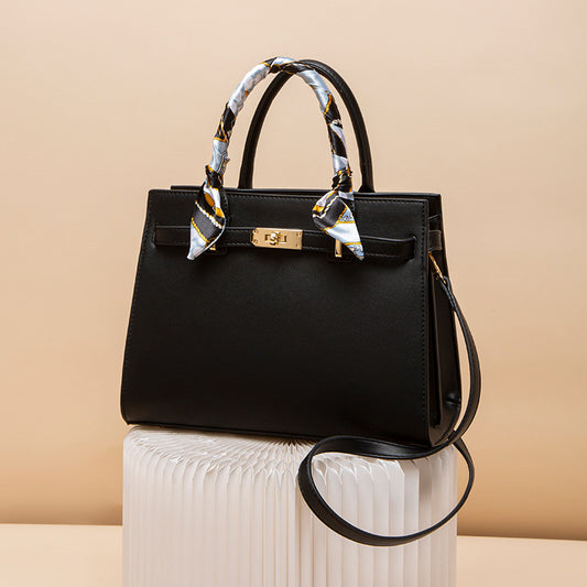 Top Handle Leather Handbag - product photo 1