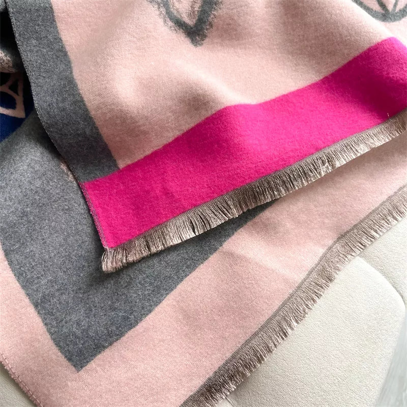 Raw Hem Scarf - Blush Pink - View 7