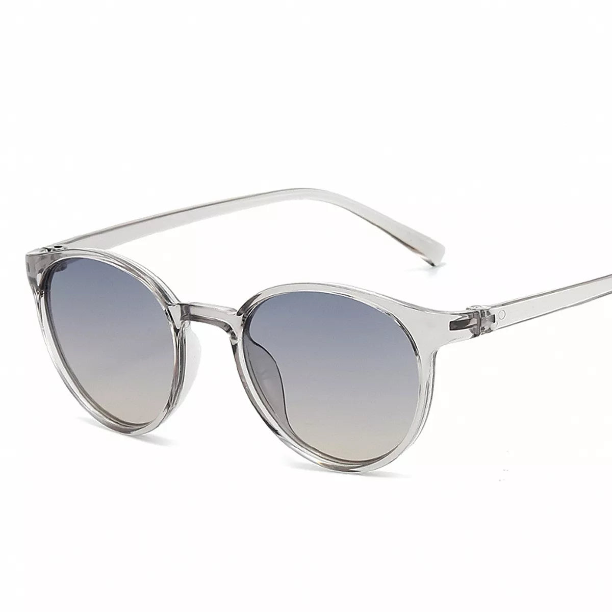 UV Protection Round Sunglasses - Gray - View 7