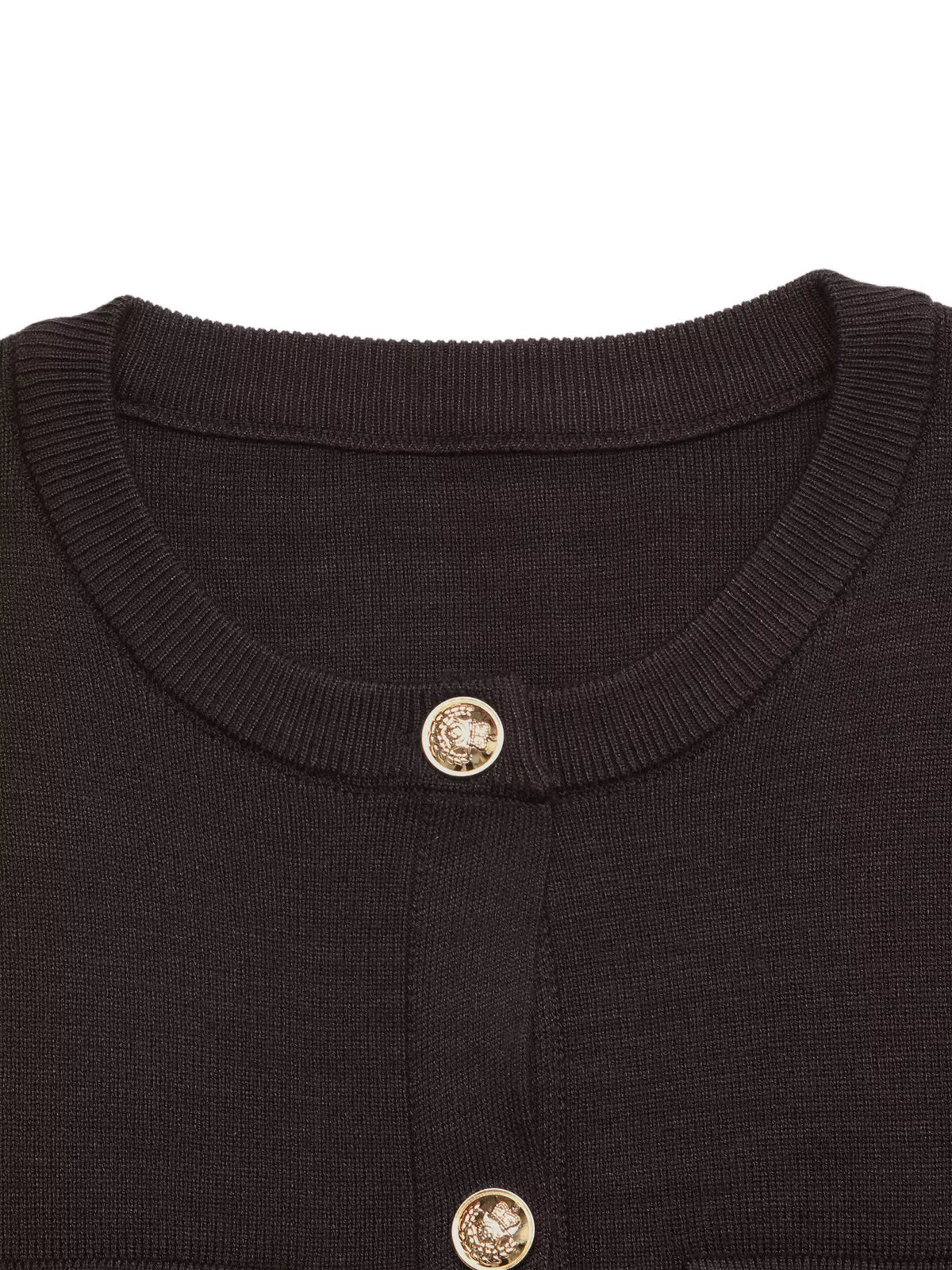 Button Down Long Sleeve Cardigan - Coffee Brown - View 10