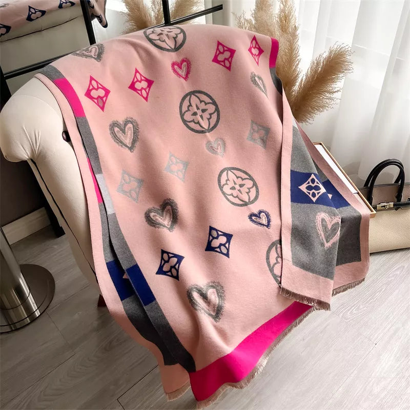Raw Hem Scarf - Blush Pink - View 6