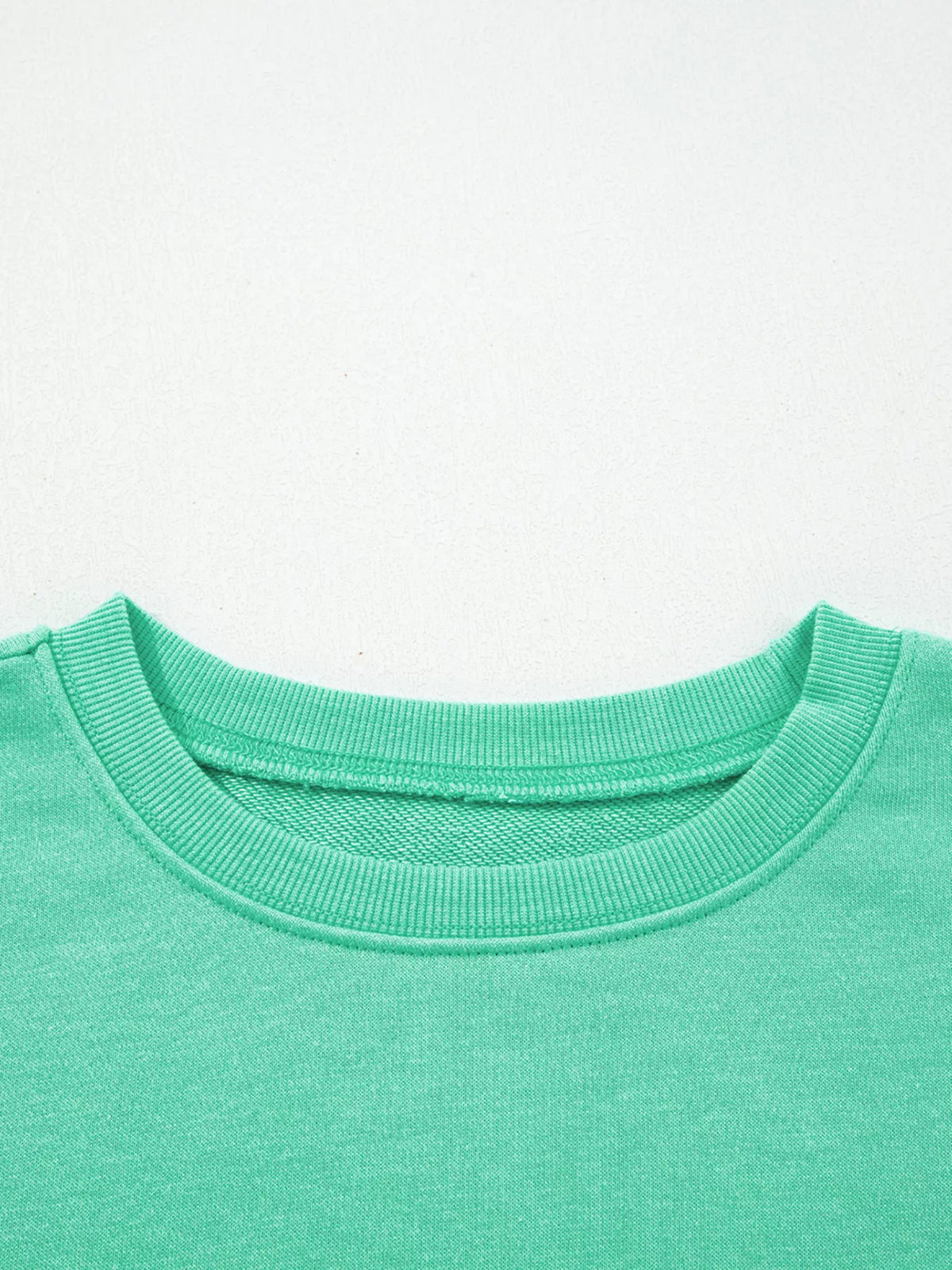 Halloween Ghost Embroidered Casual Sweatshirt - Turquoise - View 4