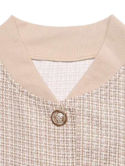 Button Up Long Sleeve Jacket - Khaki - View 8