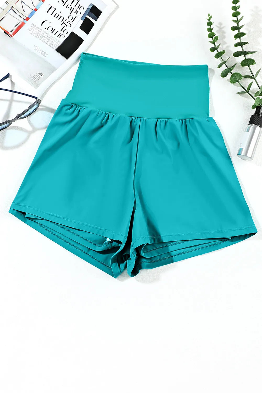 Pocketed High Waist Swim Shorts - Pocketed High Waist Swim Shorts - additional supplier color reference; not an available variant - View 6