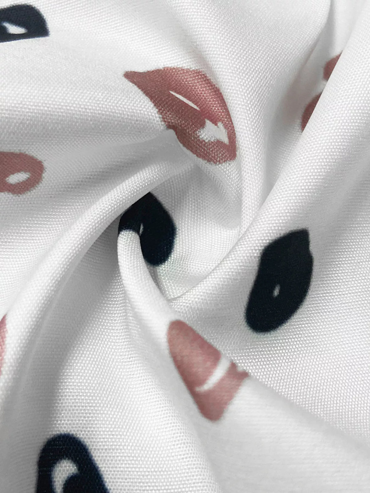 Printed Button-Down Long Sleeve Shirt - White - View 2
