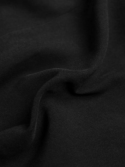 Perfee Lapel Collar Long Sleeve Blazer - Black - View 8
