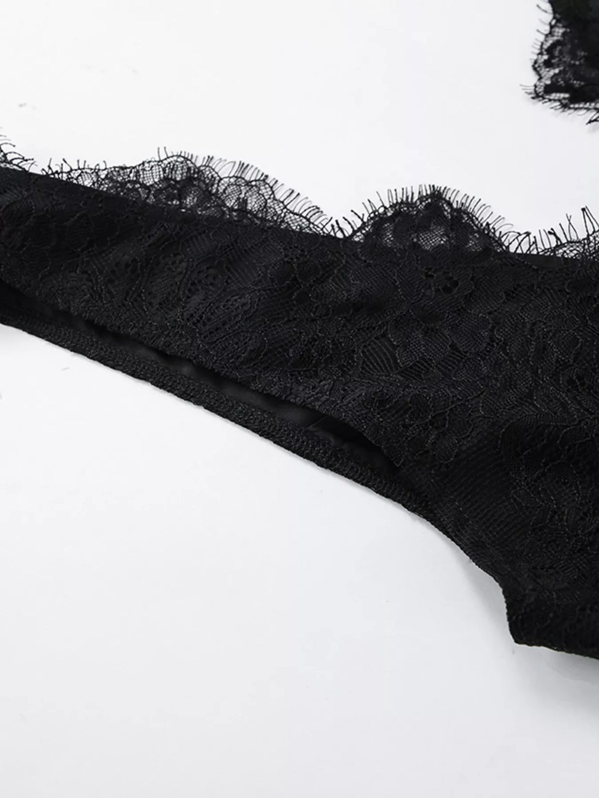Lace V-Neck Sleeveless Maxi Dress - Black - View 11