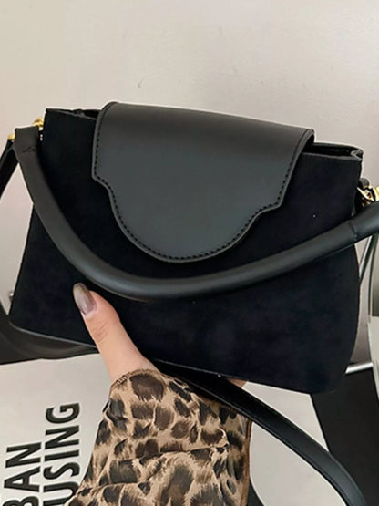Top Handle Crossbody Bag - Black - View 7